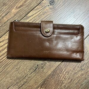 HOBO Brown Leather Wallet